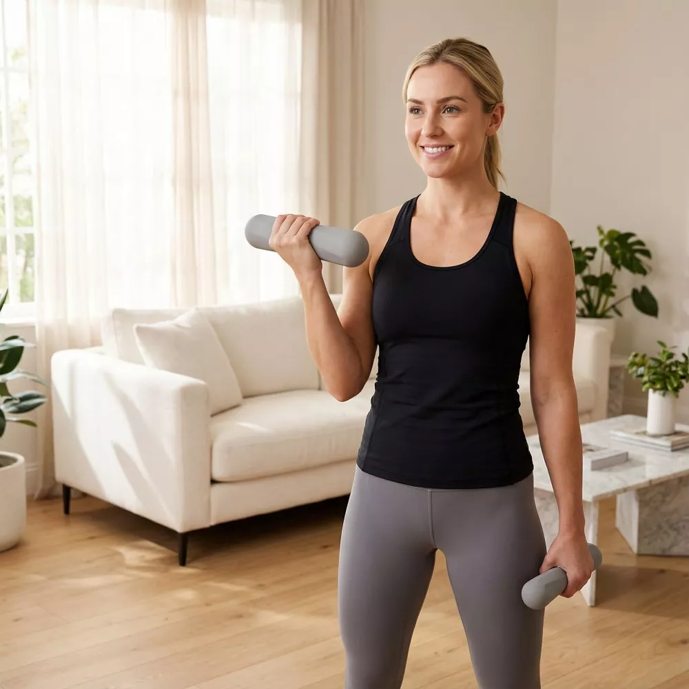 Silicone Twill-design Dumbbells